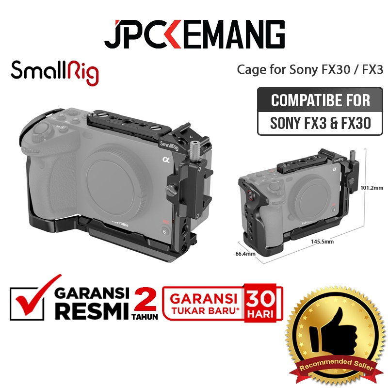 SmallRig Camera Cage for Sony FX30 / FX3 Small Rig Sony FX 30 / FX 3 4183 Garansi Resmi