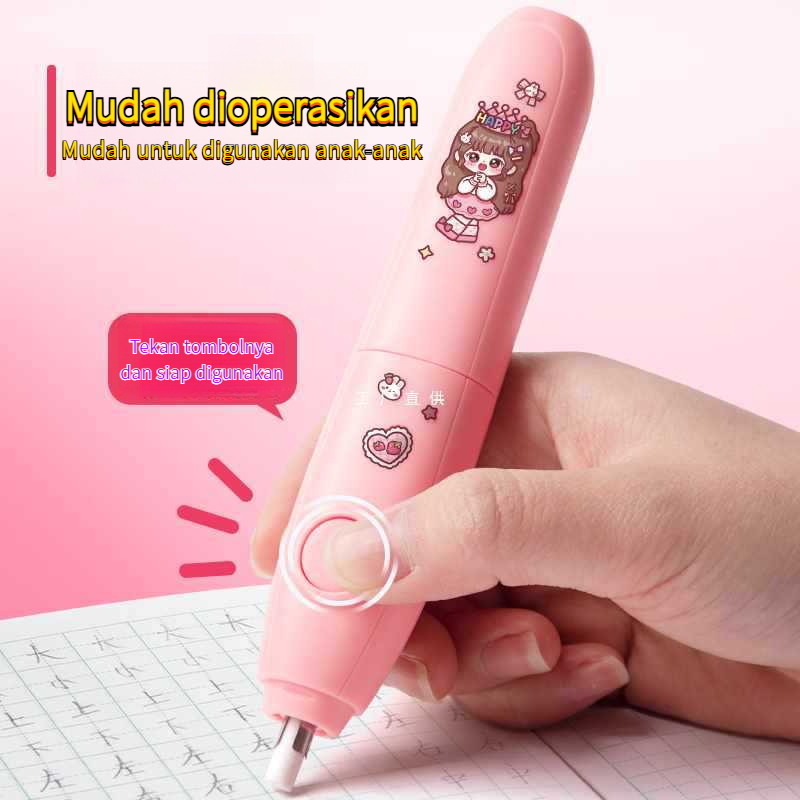 

Penghapus Elektrik Sorot Siswa Penghapus Bersih Sketsa Seni Penghapus Otomatis Alat Tulis Belajar Multifungsi