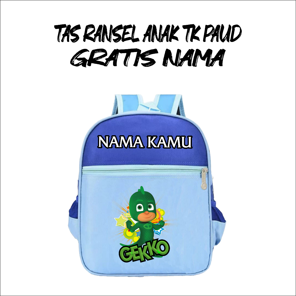 Tas Ransel Anak Sekolah Unisex Paud / Tk  Terbaru PJ mask gekko