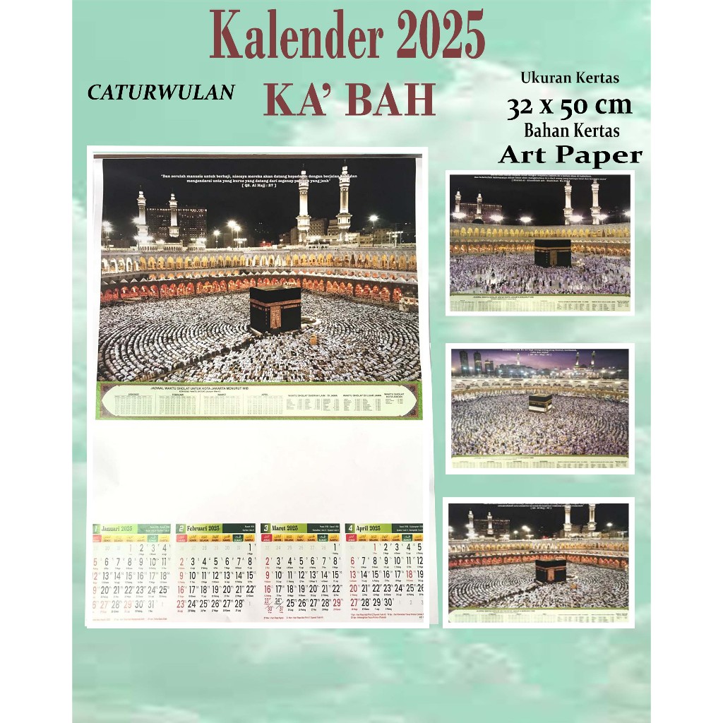 

KALENDER 2025 CATURWULAN ( 3 LEMBAR ) GAMBAR KA'BAH