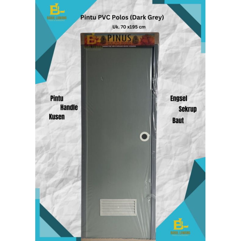 Pintu PVC Kamar Mandi Polos