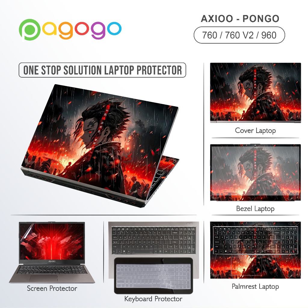PROMO Screen Guard Skin Keyboard Protector Garskin Stiker Laptop Axioo Pongo 760 V2 960 Matte