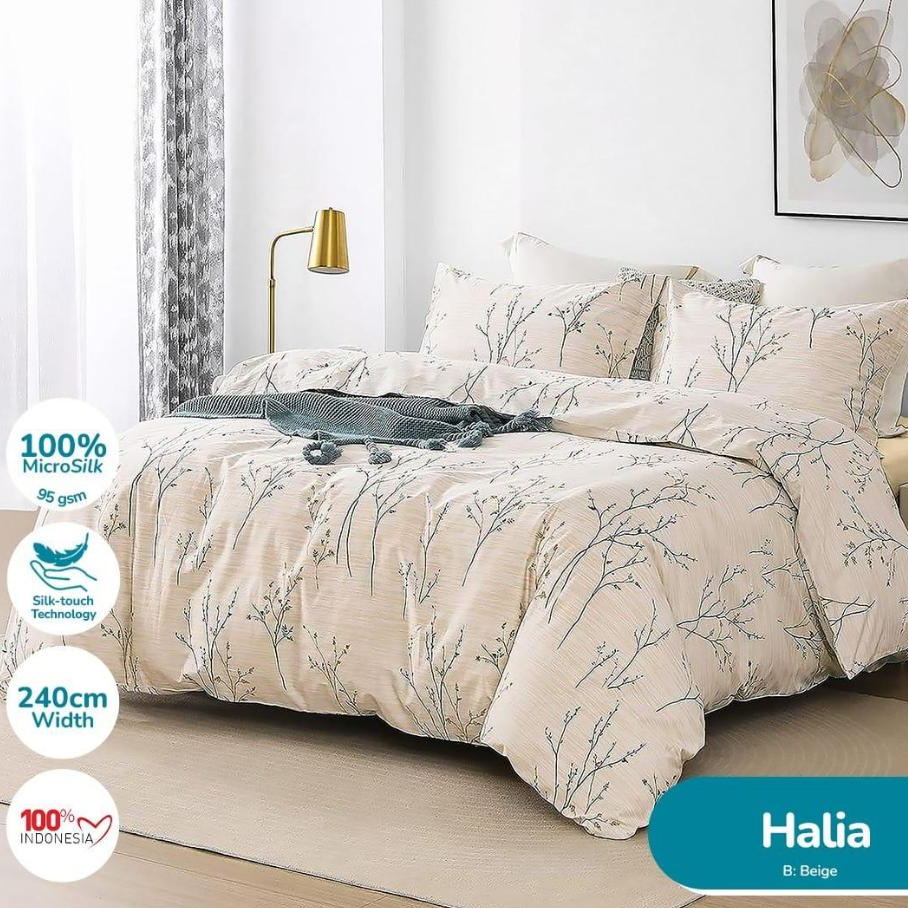 Sprei set bed cover HALIA uk 90X200 120X200 160X200 180X200 200X200