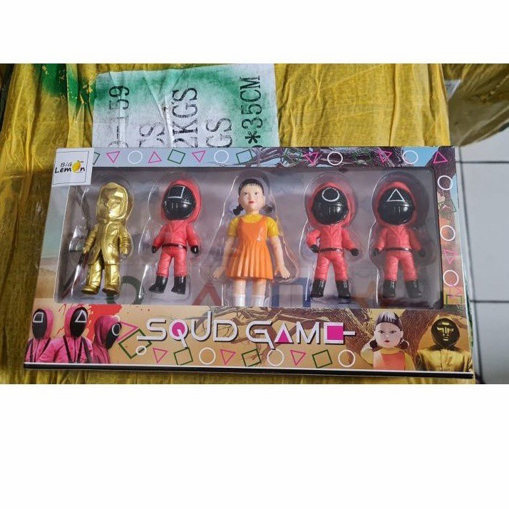 Mainan Robot Figure Squid Game Isi 5 Pcs