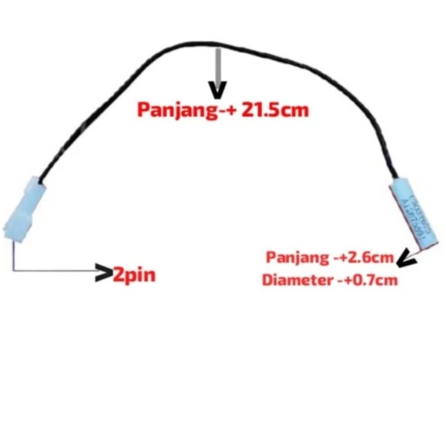 Thermistor Termis Sensor Suhu Kulkas 2 Pintu Electrolux