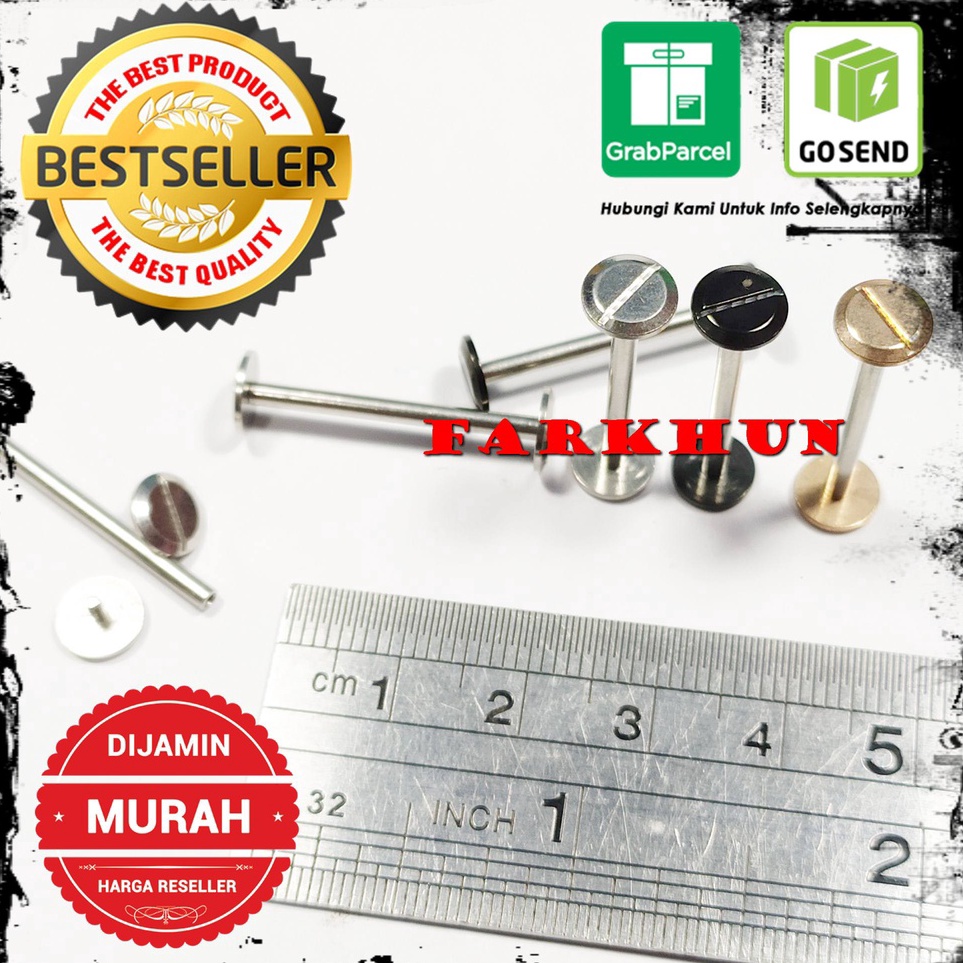 KODE C64I TERBAIK STAINLESS PIN SPRINGBAR BVLGARI DIAGONO 24MM BULGARI PENGAIT PEN BAUT ULIR BESI ST