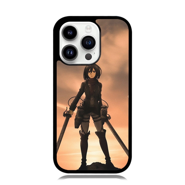 Case iPhone 17 16 15 14 13 12 11 X Xs XR Mini Plus Pro Max Softcase MIKASA ACKERMAN Attack on Titan