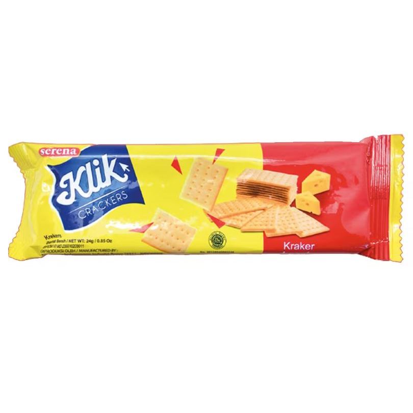 

Klik Crackers Serena Keju 1 Renceng isi 10