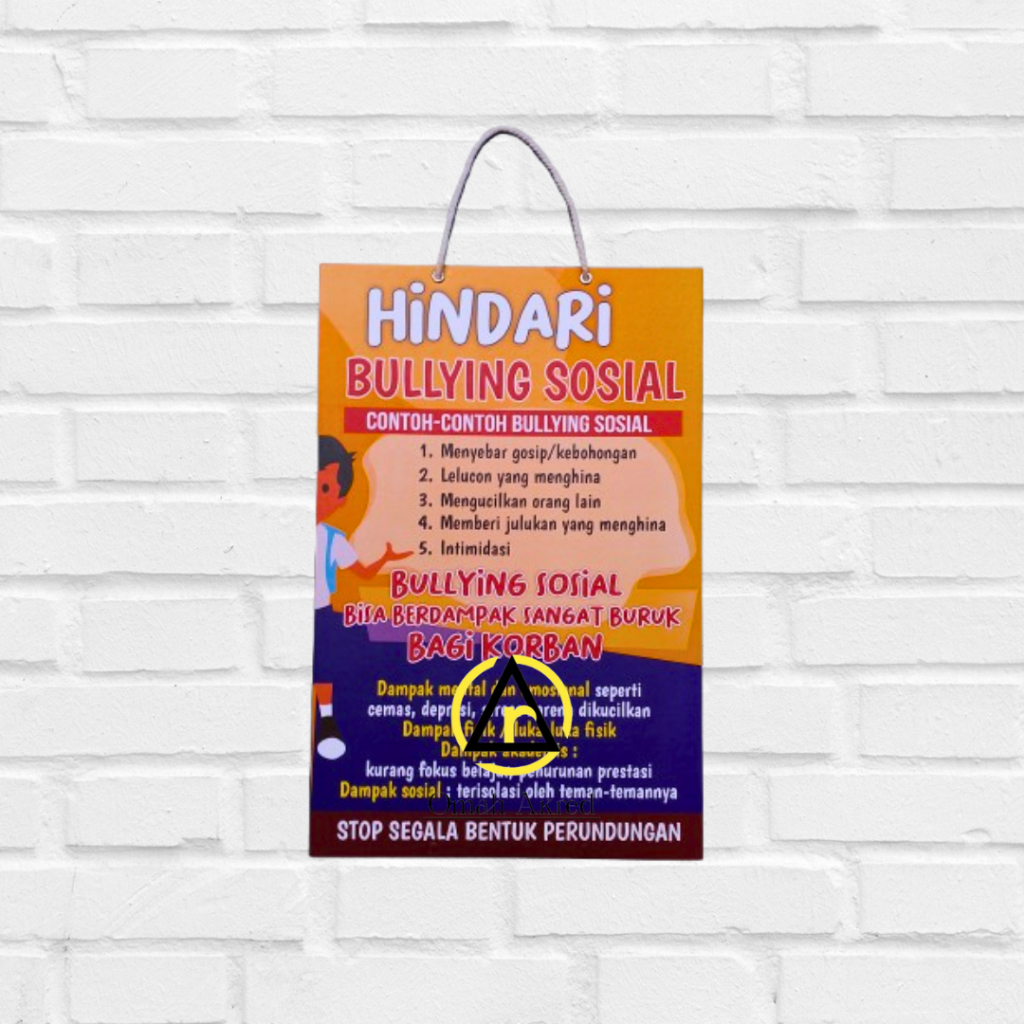 

Hard Poster Hindari bullying Sosial - Contoh Bullying Sosial - Hard Poster Perundungan Sekolah