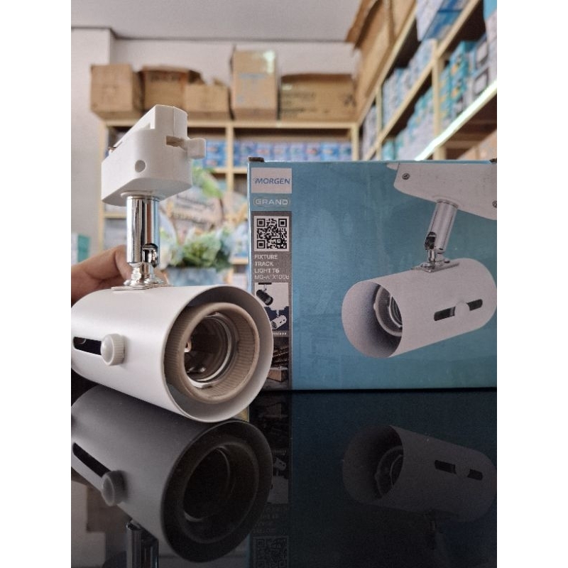 LAMPU SOROT CAFE TRACKLIGHT FIXTURE T6 MORGEN HITAM PUTIH