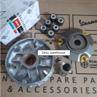 Rumah Roller Set Lx 125 Karbu 2v Roler CVT Variator ori Vespa Piaggio
