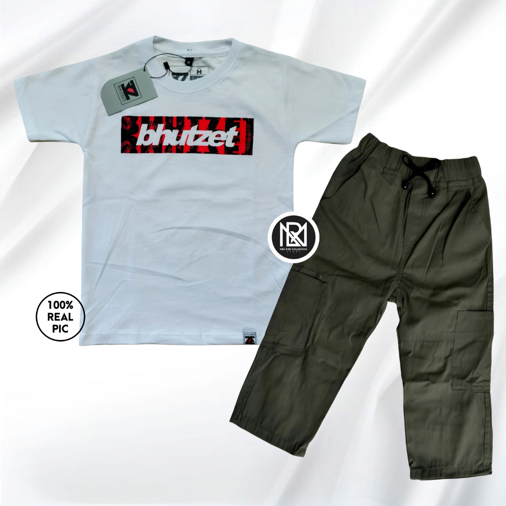 NRA Kaos Anak Setelan Distro/Chino / Setelan Baju Anak Laki Laki / Baju Anak Laki Laki