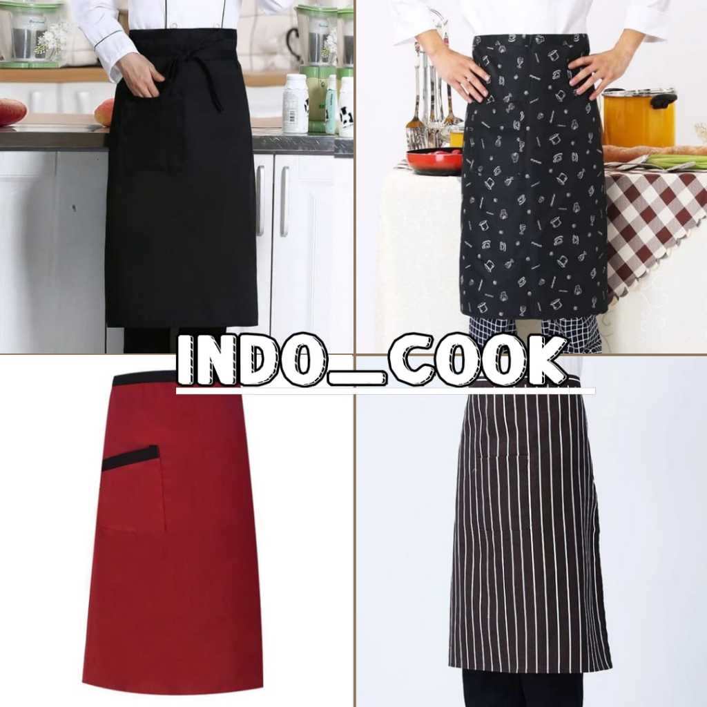 Celemek Setengah Badan | Celemek Waiters Chef | Apron Waiters Half Body