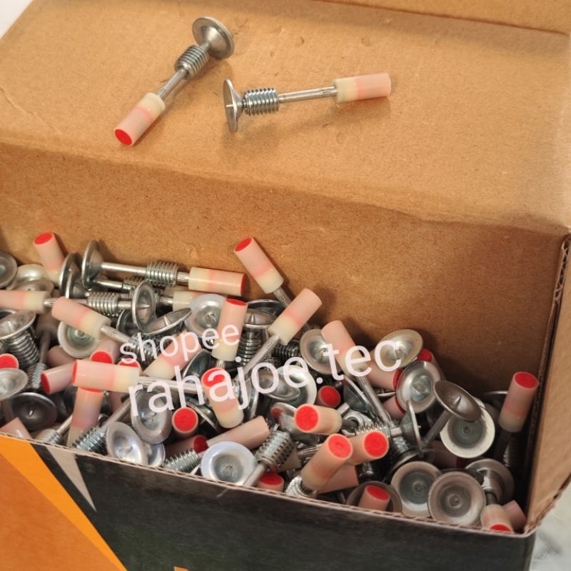 Paku Ramset Lurus Drat Mesiu 7,3mm BOX Stamset Nail Paku Tembak Ulir 7,3 mm