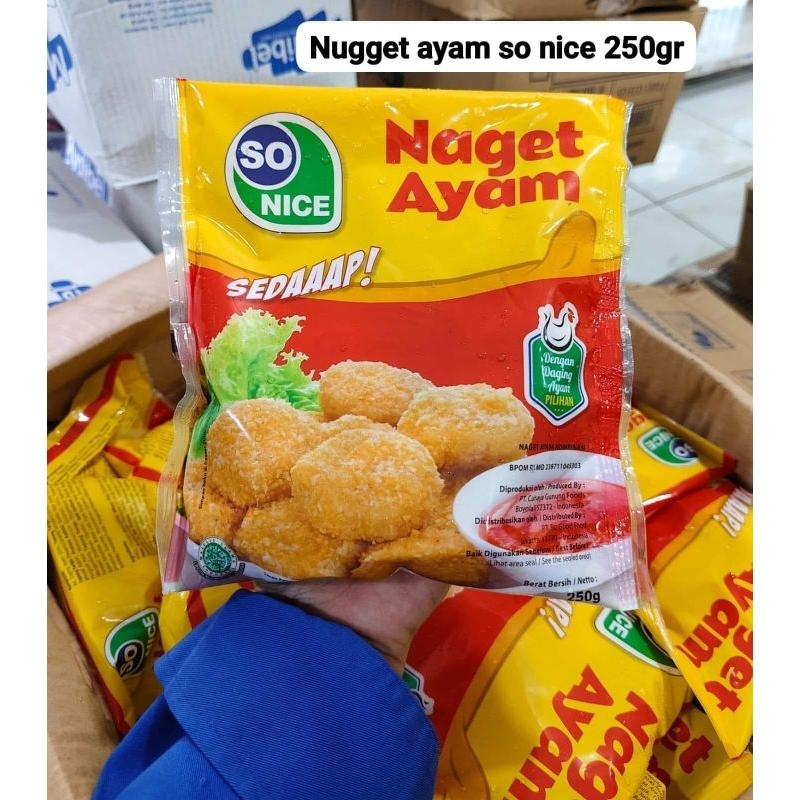 

Naget ayam so nice 250gr, super enak