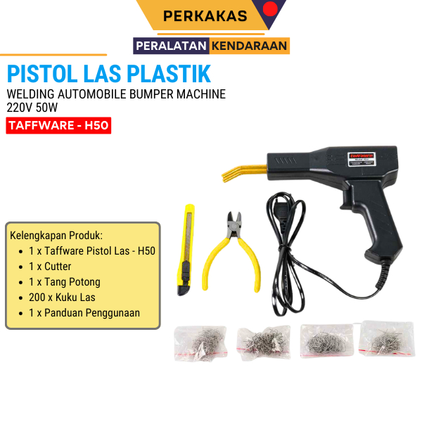 Pistol Las Plastik Bodi Bemper Kendaraan Otomotif Automotive Plastic Welding Gun AC 220 V 50W