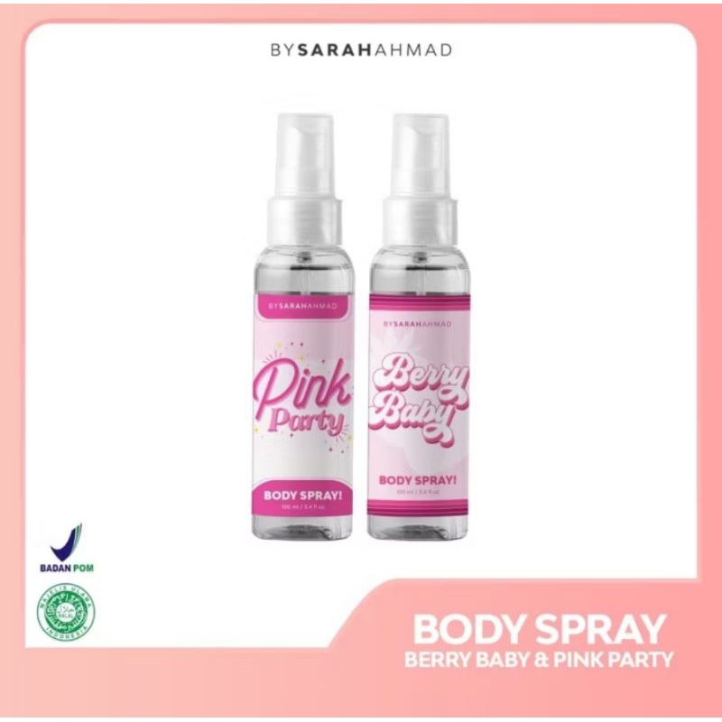 BODY SPRAY BYSARAHAHMAD PARFUM BY SARAH AHMAD