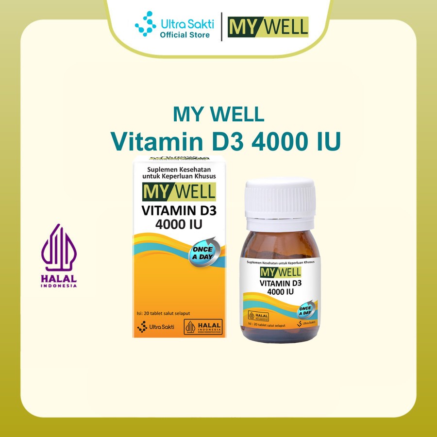 MY WELL Vitamin D3 4000IU (20 Tablet)