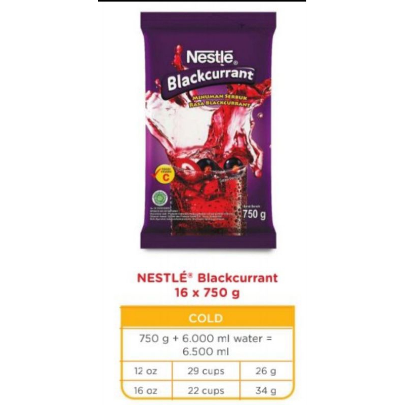 

Nestle Blackcurent