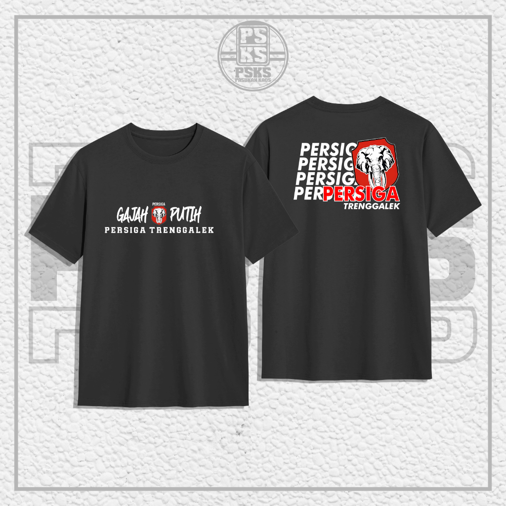 Kaos Supporter Bola PERSIGA Trenggalek Gajah Putih