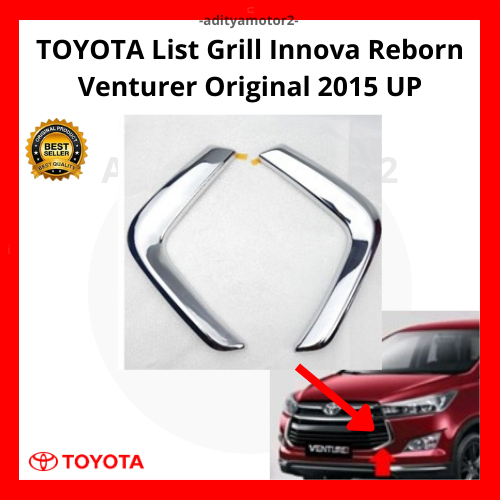 TOYOTA List Grill Innova Reborn Venturer Original 2015 UP/List Chrome Innova Reborn