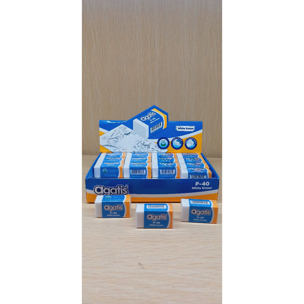 

Penghapus B40 Dan B20 Putih Hitam Agatis - Stationery