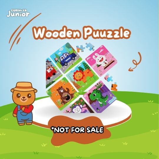 

[NOT FOR SALE] Gurih-ya Jr Exclusive Gift Wooden Puzzle Karakter