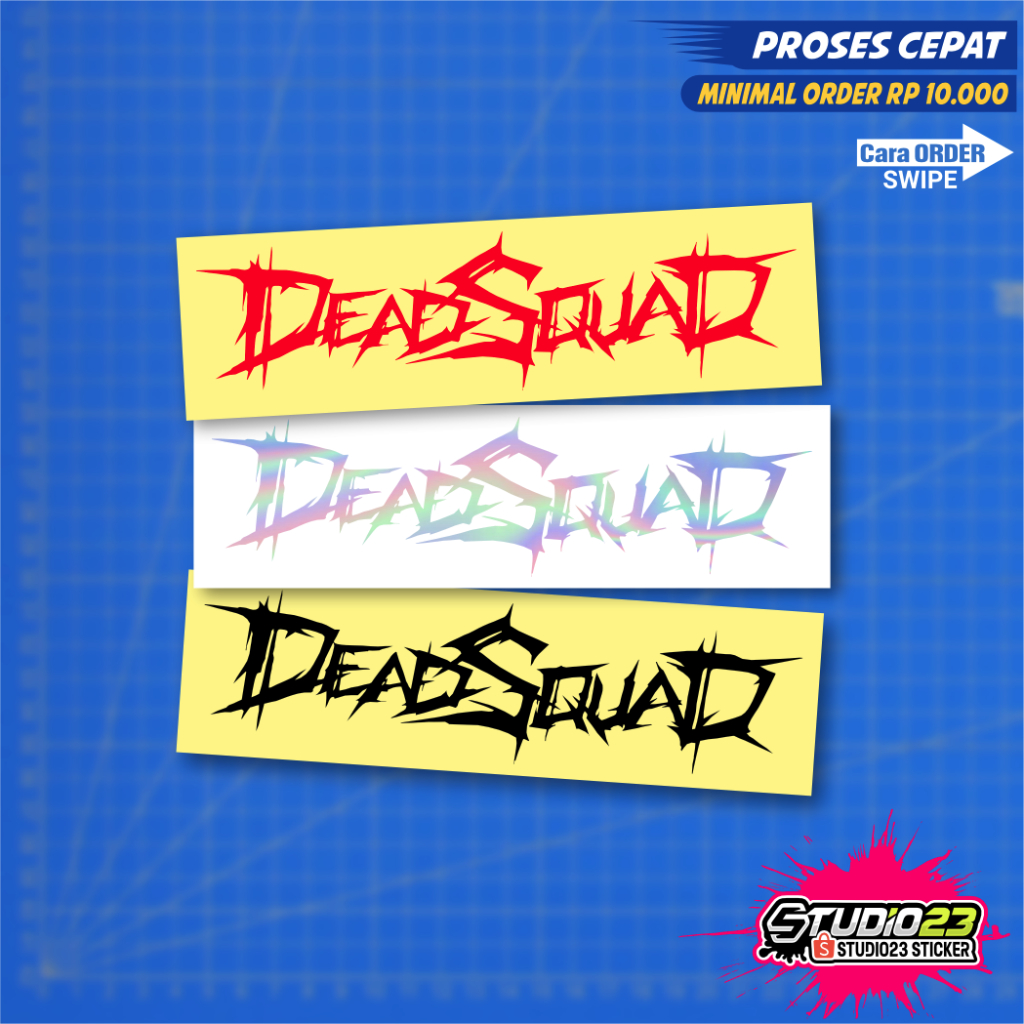 

Stiker DEADSQUAD, Cutting sticker Dead Squad Hologram