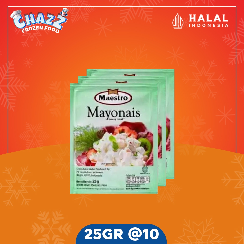 

Maestro Mayonaise Sachet @ 25 Gram isi 10 pcs Harga Hemat