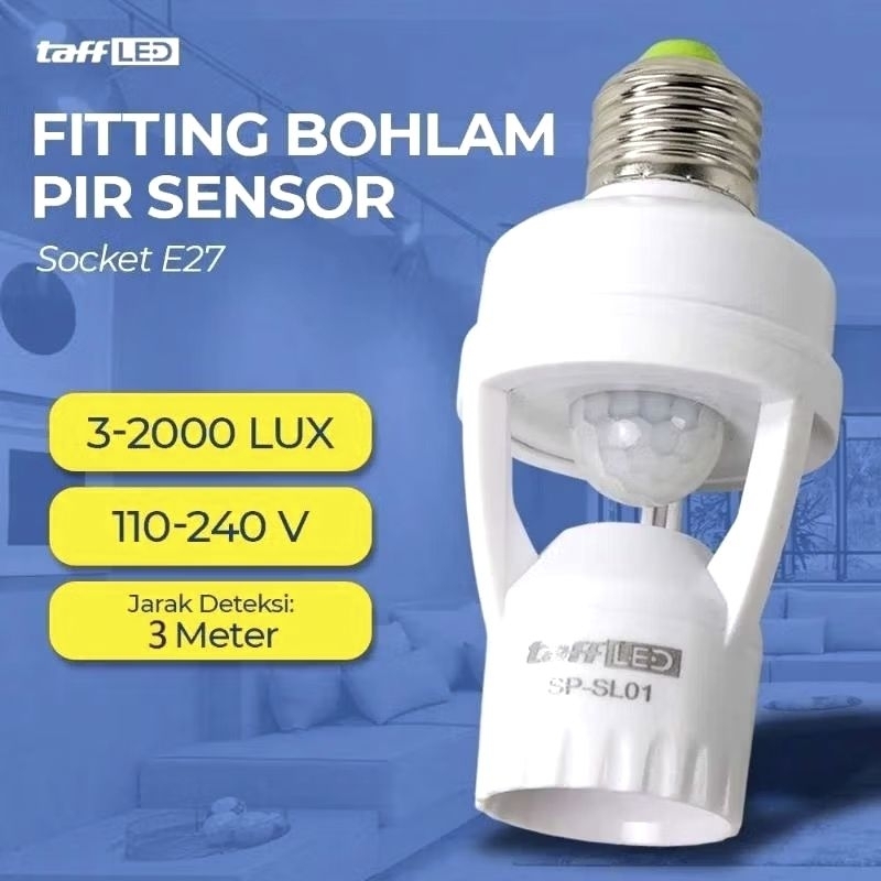 FITTING LAMPU SENSOR GERAK OTOMATIS E27