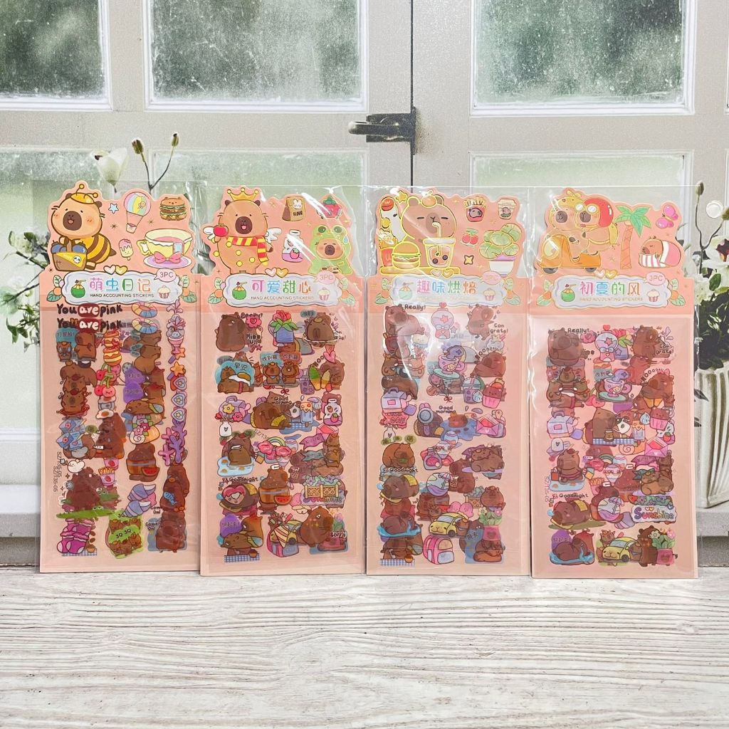 

STIKER SZ-135 CAPPYBARA MURAH karakter cewo cowo kartun sticker lucu imut lakban keren elegan fancy atk imut bisa COD termurah import