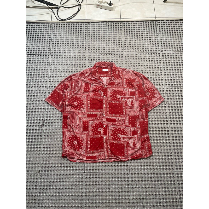 Anoblir Paisley Open Collar Shirt