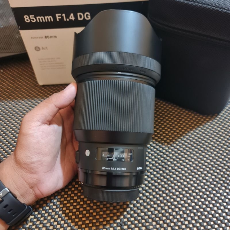 LENSA SIGMA ART 85MM F1.4 DG FOR CANON FULLSET LIKE NEW SUPER MURAH