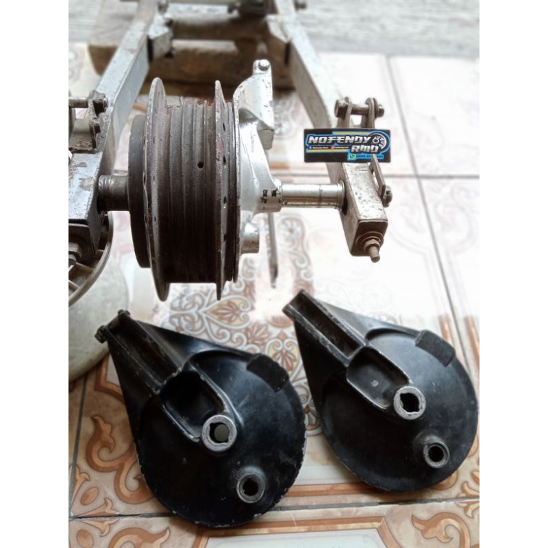 Tutup Kampas Megapro Primus Ori Copotan Sudah Bubut PNP Tromol RX King, Scorpio, Vixion Old Rapet Pr