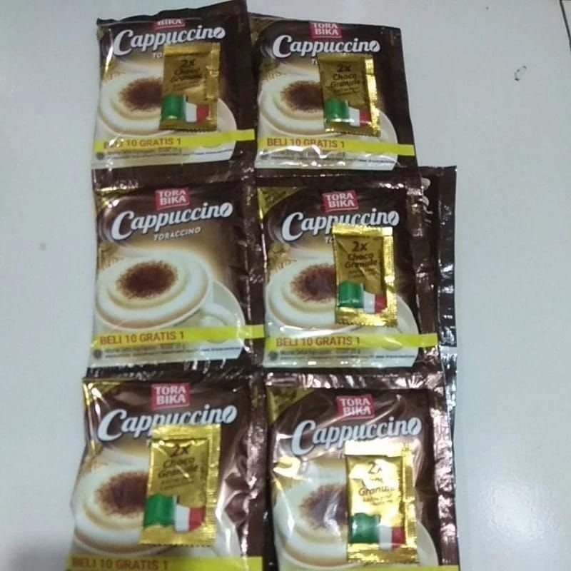 

kopi torabika cappucino choco granule 25gr 10 sachet