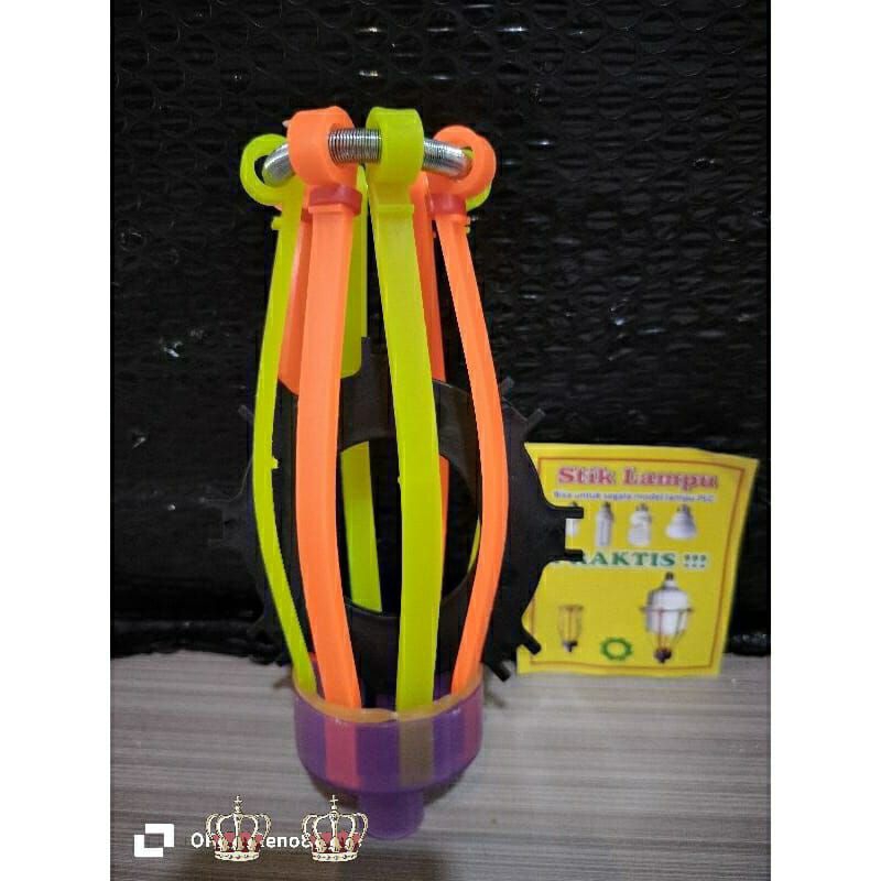 Kepala Tongkat stik Lampu Pengganti Lampu 8 Jari Dengan Ring Pembesar