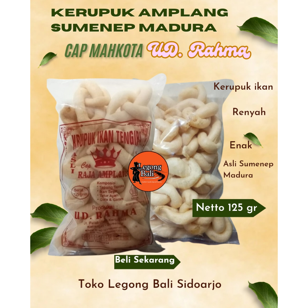 

Kerupuk Amplang Sumenep Madura 125 gr