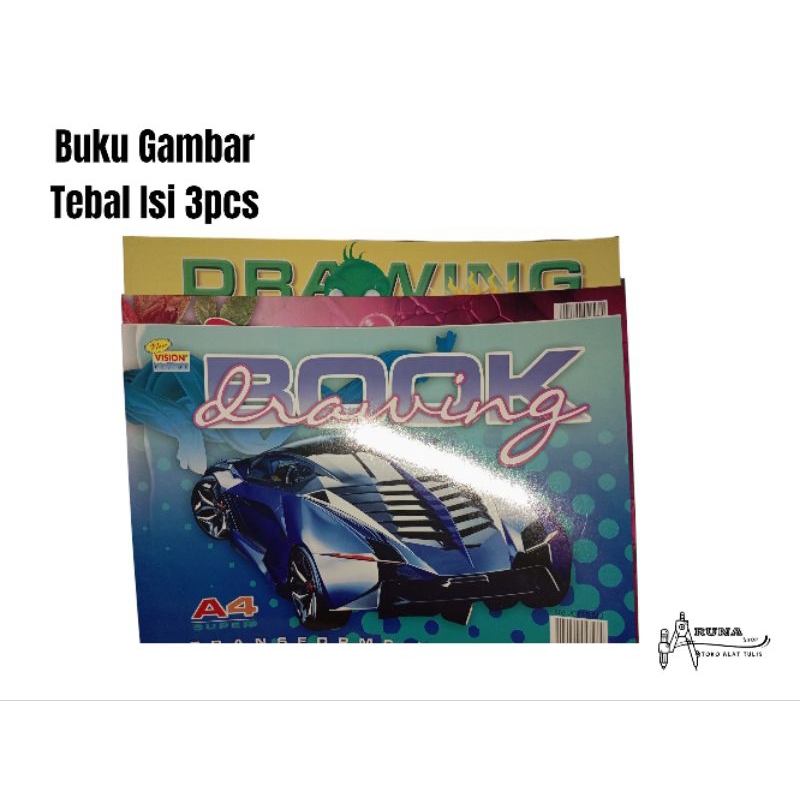 

BUKU GAMBAR A4 POLOS TEBAL ISI 3 PCS HARGA GROSIR TERMURAH