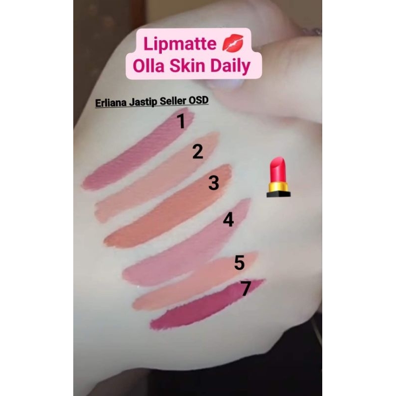 OLLA SKIN DAILY - Promo Sale Lipmatte OSD Lipstik Lip Matte Olla Skin Daily