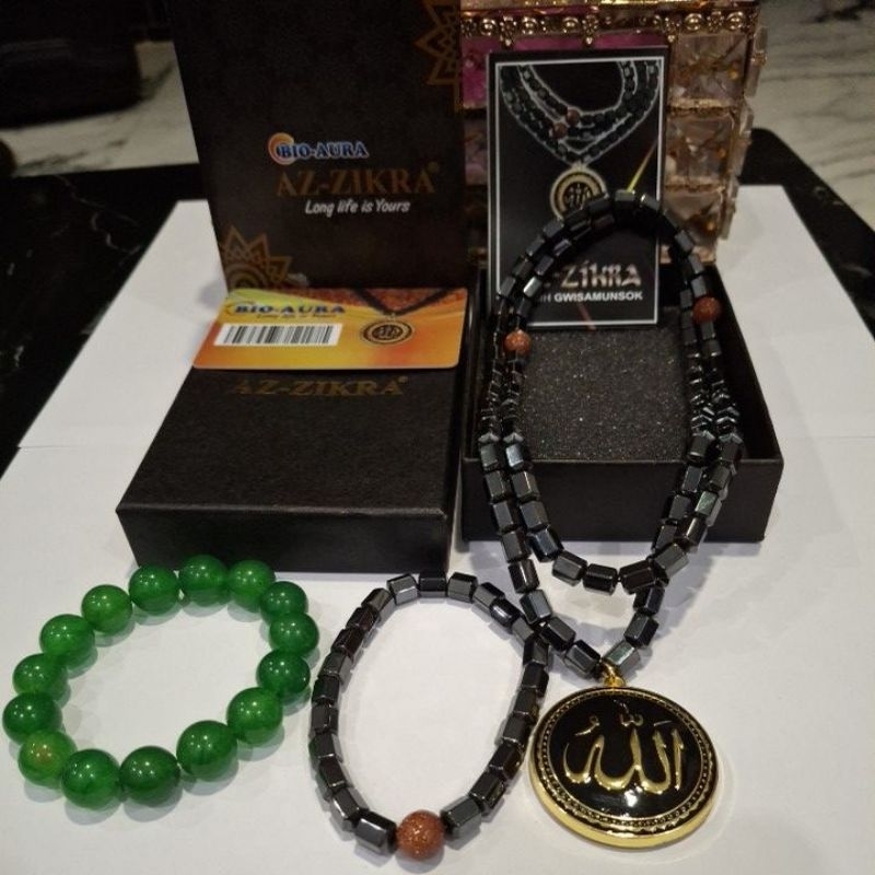 Kalung dan Gelang Tasbih Bio Magnetik Terapi Kesehatan Melancarkan Peredaran darah dan membuang toks