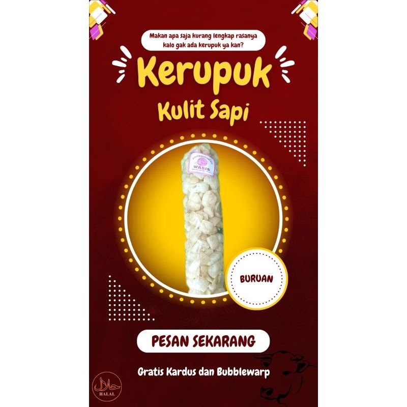 

Krupuk Kulit Sapi 200 gr