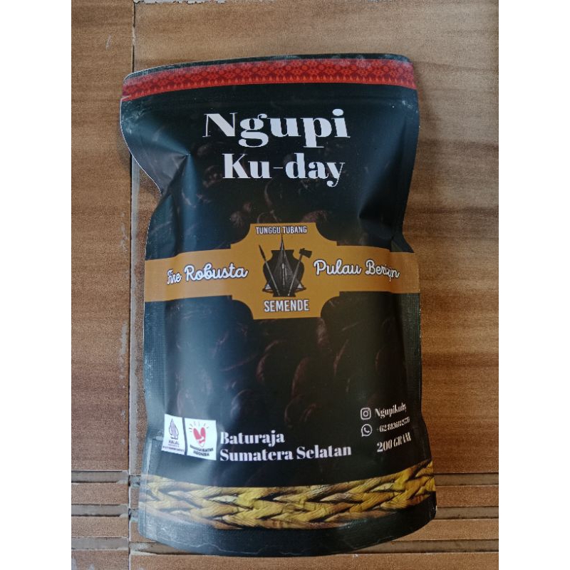 

Kopi Bubuk Premium Robusta Fine Coffee 200gr