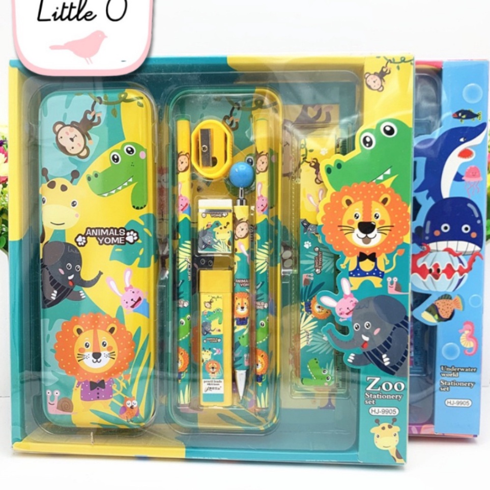 

Hadir Irit Little o Study Set Alat Tulis Kotak Pensil Anak Set Souvenir Hadiah Kado Anak Stationery Hampers ultah