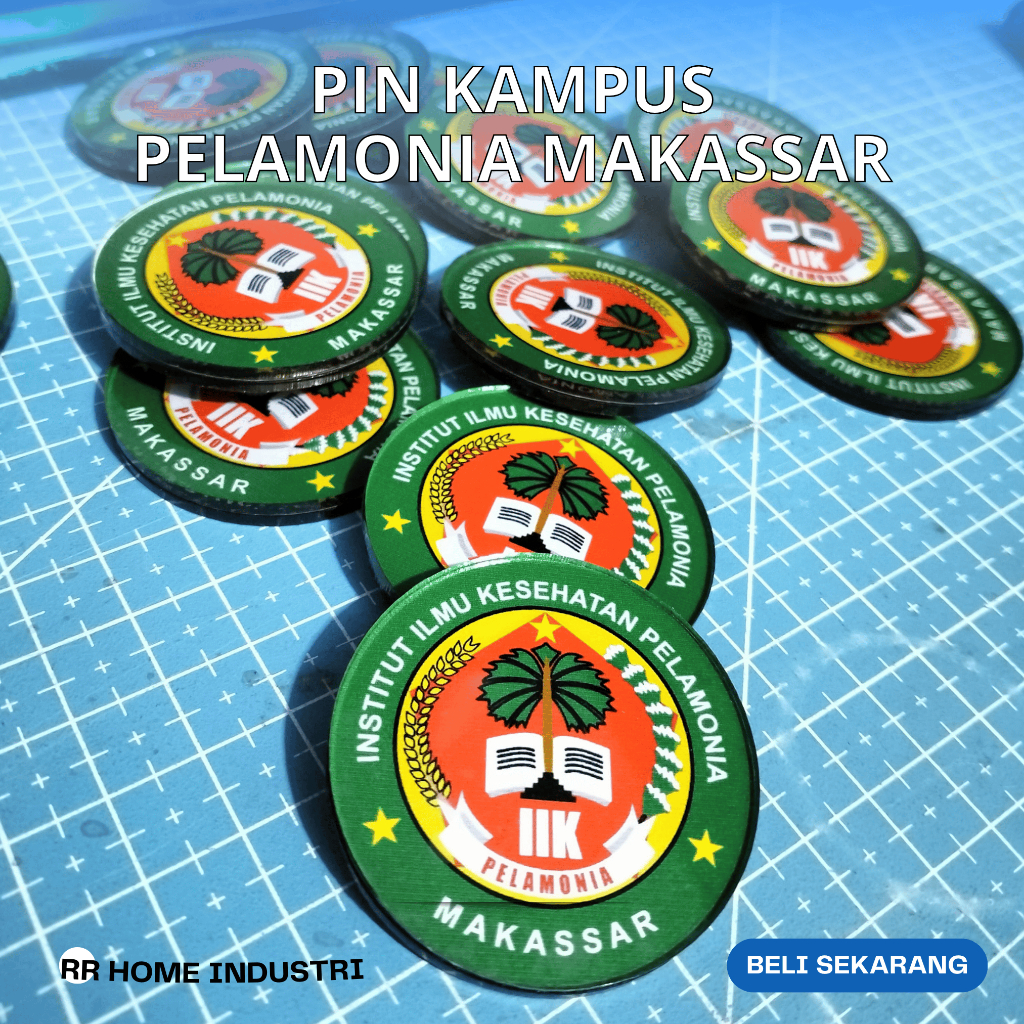 PIN LOGO KAMPUS IIK PELAMONIA MAKASSAR
