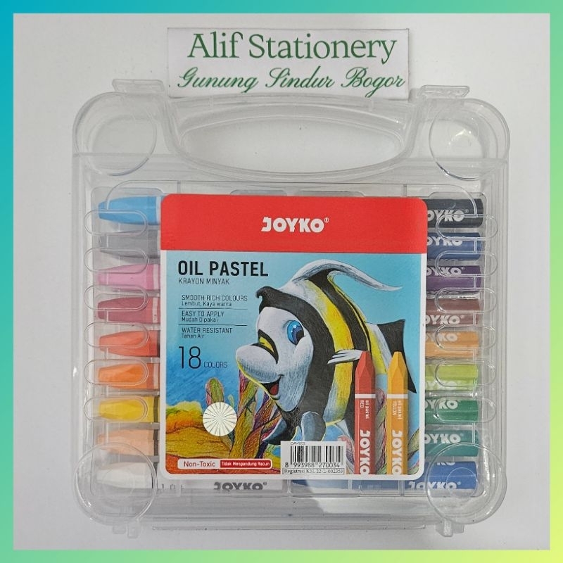 

Crayon Oil Pastel Joyko 18 Warna