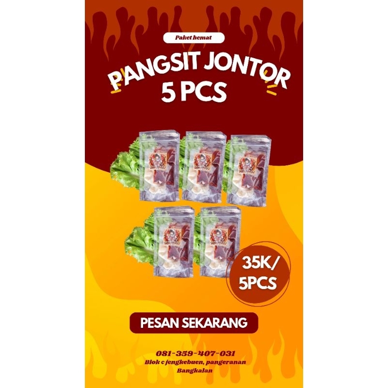 

❤️ paket hemat (5pcs) pangsit Jontor sudah termasuk bumbu BY KEDAI TRIZA