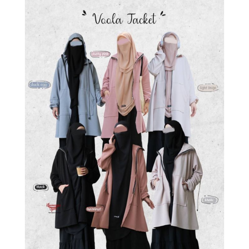 VOLLA JACKET by Khumaira Syari I Jaket muslimah I Jaket panjang I Jaket syari
