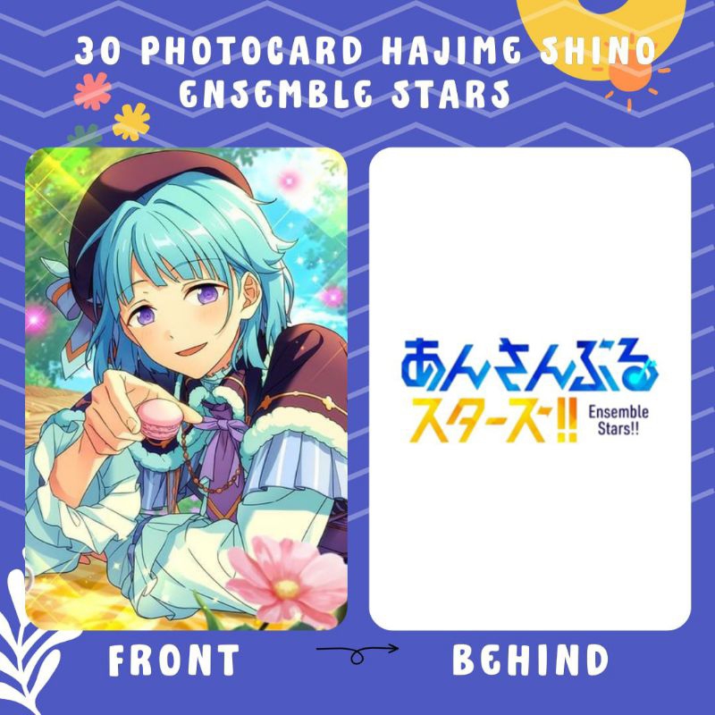 [30 PCS] PHOTOCARD HAJIME SHINO ENSEMBLE STARS CETAK 2 SISI TERMURAH