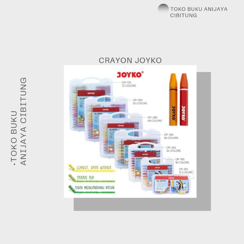 

PROMO CRAYON OP JOYKO / CRAYON MEWARNAI