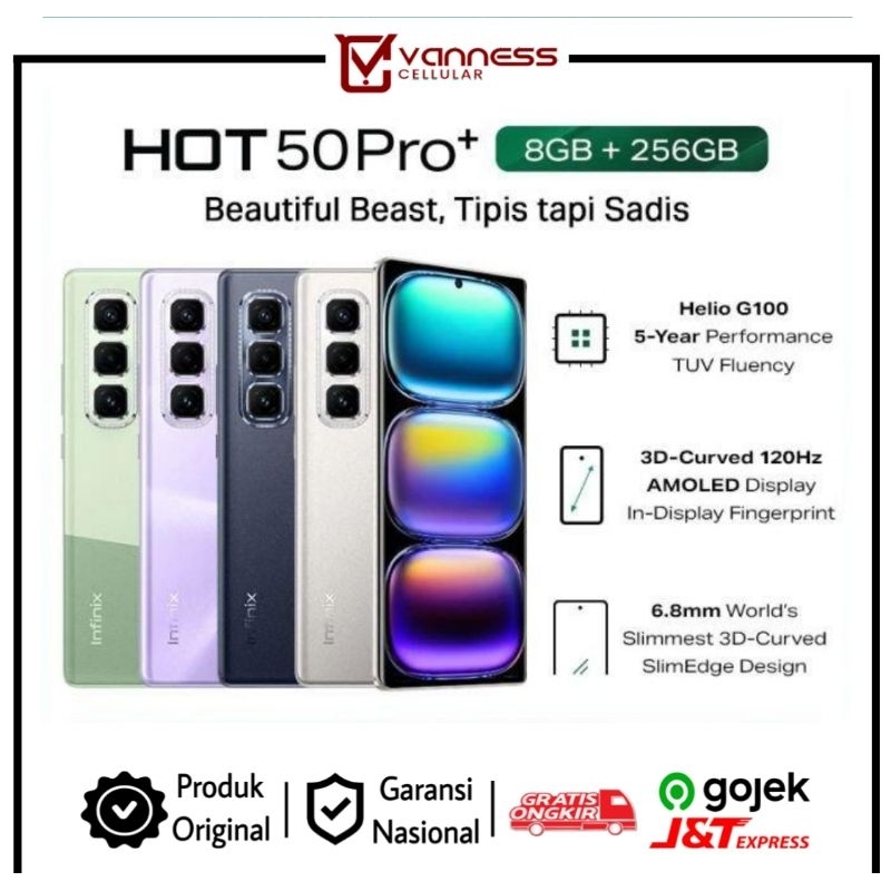 INFINIX HOT 50 Pro Plus HelioG100 RAM 16GB (8GB+8GB)
